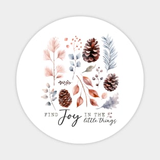 Winter Woodland Quote Magnet